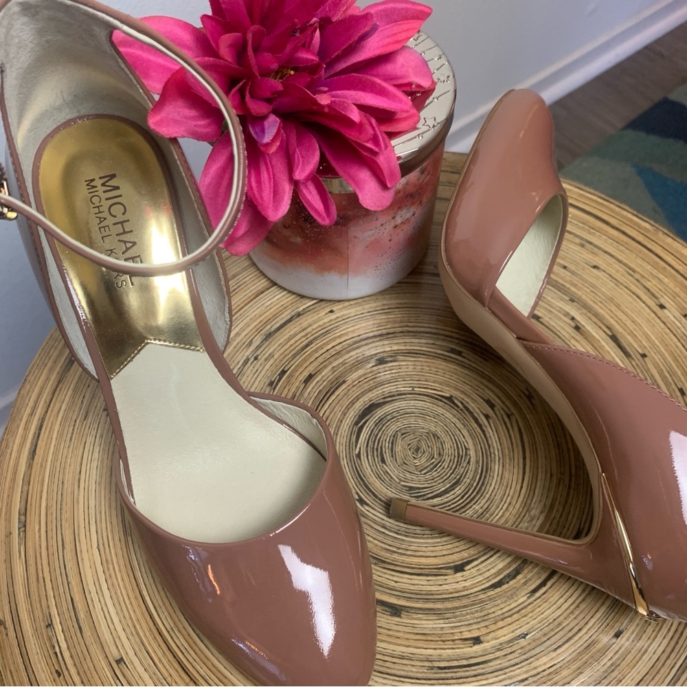 Micheal Kors Georgia Ankle Strap Dusty Rose